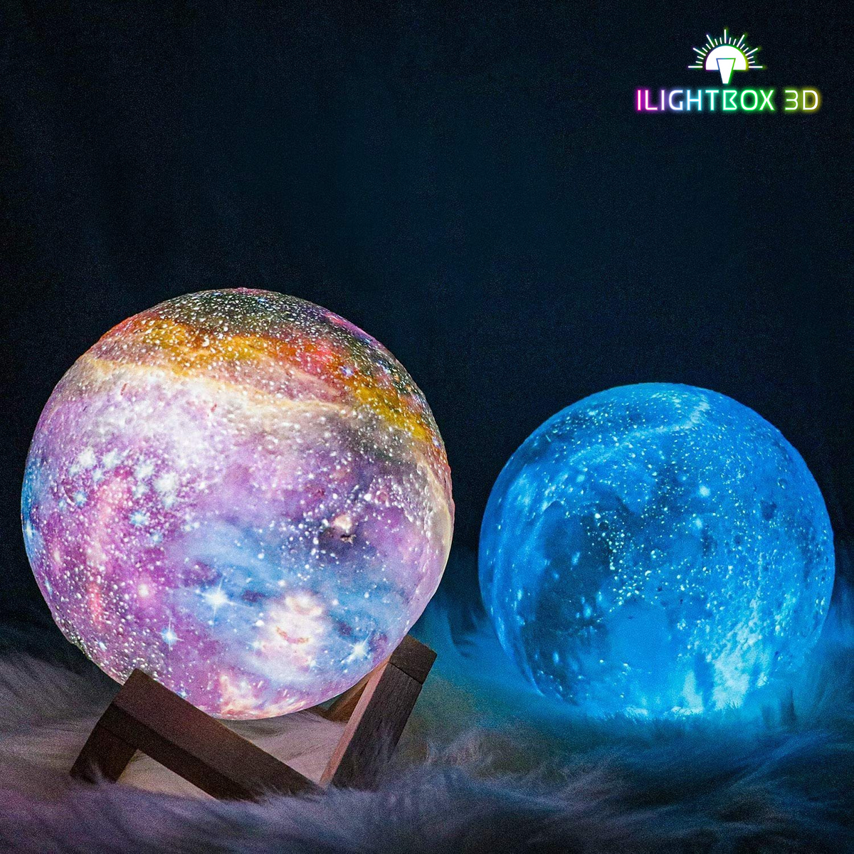 iLightBox 3D™ Galaxy Moon Lamp 2.0 – iLightBox 3D®