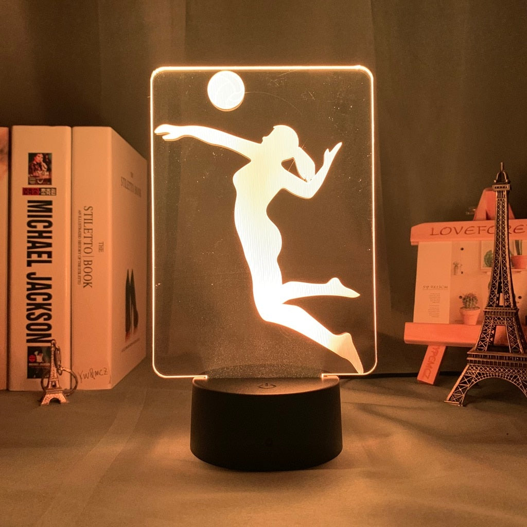 Women's Volleyball 2.0 Nightlight iLightBox 3D™ Lamp
