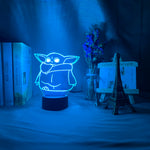 Star Wars Baby Yoda 3.0 Nightlight iLightBox 3D™ Lamp