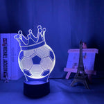 Crowned Soccer Ball Nightlight iLightBox 3D™ Lamp - iLightBox 3D®