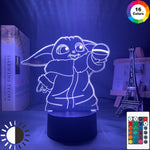 Star Wars Baby Yoda 2.0 Nightlight iLightBox 3D™ Lamp