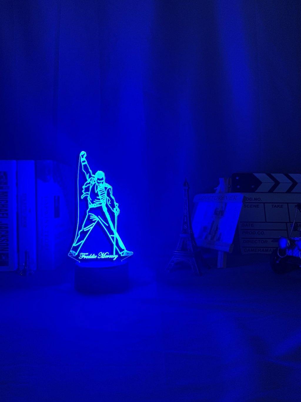 Freddie Mercury iLightBox 3D™ Lamp - iLightBox 3D®