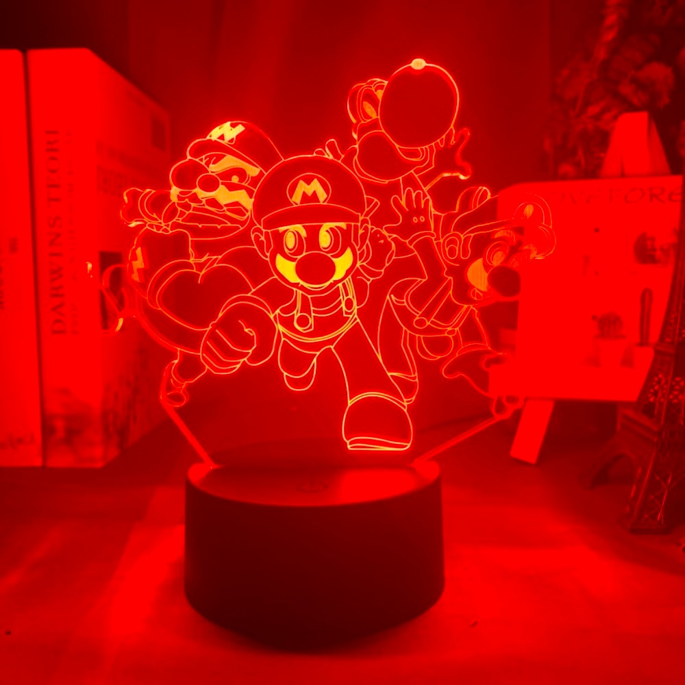 Super Smash Bros and Yoshi Nightlight iLightBox 3D™  Lamp
