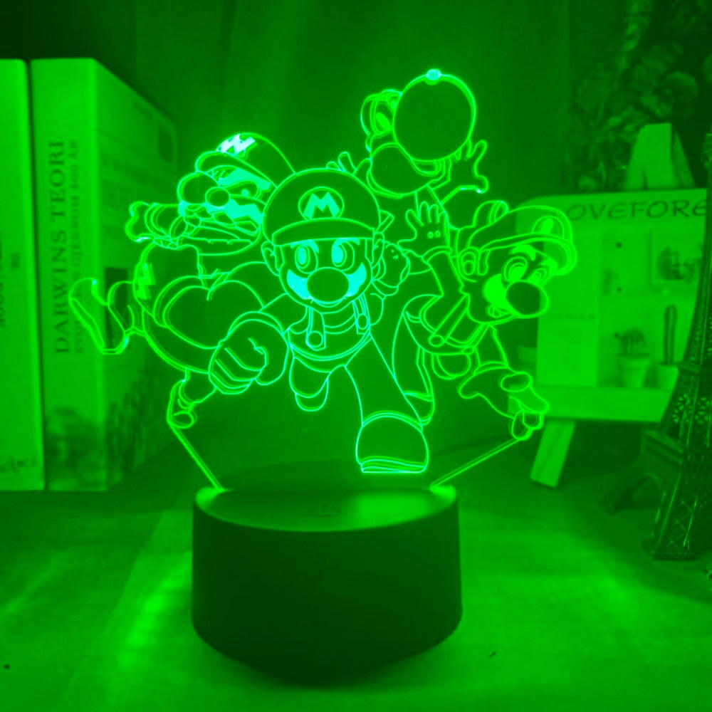 Super Smash Bros and Yoshi Nightlight iLightBox 3D™  Lamp