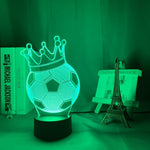Crowned Soccer Ball Nightlight iLightBox 3D™ Lamp - iLightBox 3D®