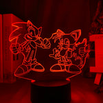 Sonic: The Hedgehog and Tails Nightlight iLightBox 3D™ Lamp