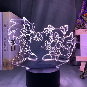 Sonic: The Hedgehog and Tails Nightlight iLightBox 3D™ Lamp
