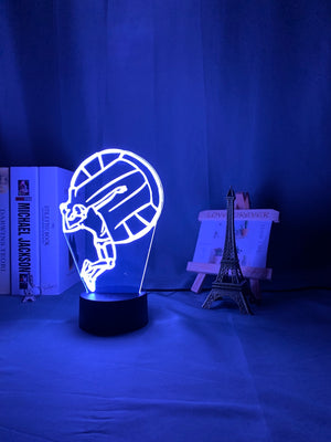 Women's Volleyball Nightlight iLightBox 3D™ Lamp