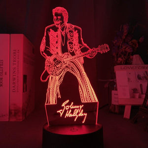 Johnny Hallyday Nightlight iLightBox 3D™ Lamp - iLightBox 3D®