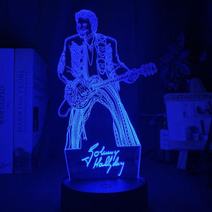 Johnny Hallyday Nightlight iLightBox 3D™ Lamp - iLightBox 3D®