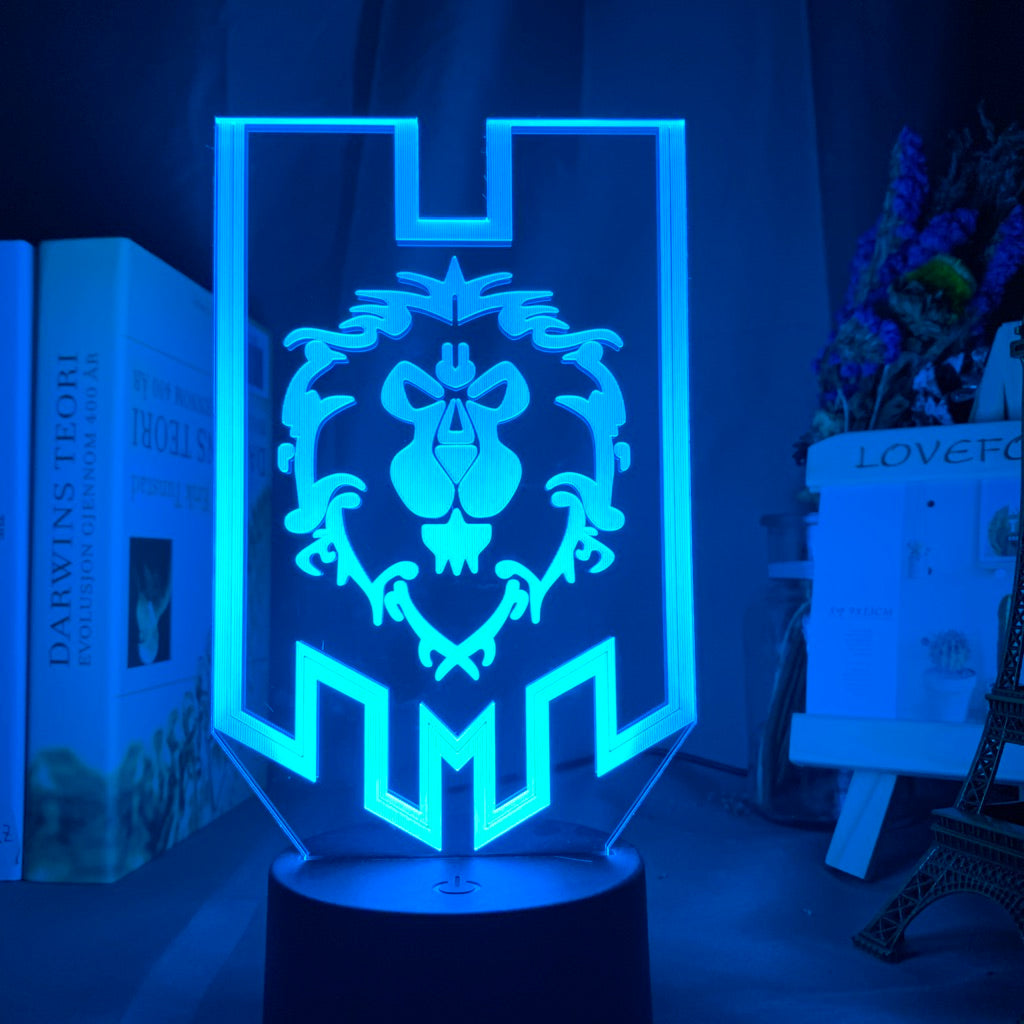 World of Warcraft: Alliance Flag Nightlight iLightBox 3D™