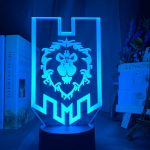 World of Warcraft: Alliance Flag Nightlight iLightBox 3D™