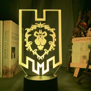 World of Warcraft: Alliance Flag Nightlight iLightBox 3D™