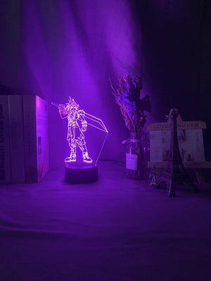 Final Fantasy VII: Cloud Strife Nightlight iLightBox 3D™ - iLightBox 3D®