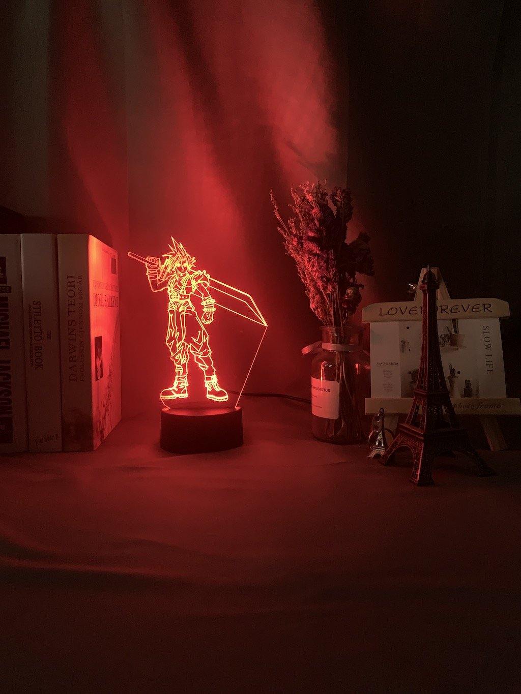 Final Fantasy VII: Cloud Strife Nightlight iLightBox 3D™ - iLightBox 3D®