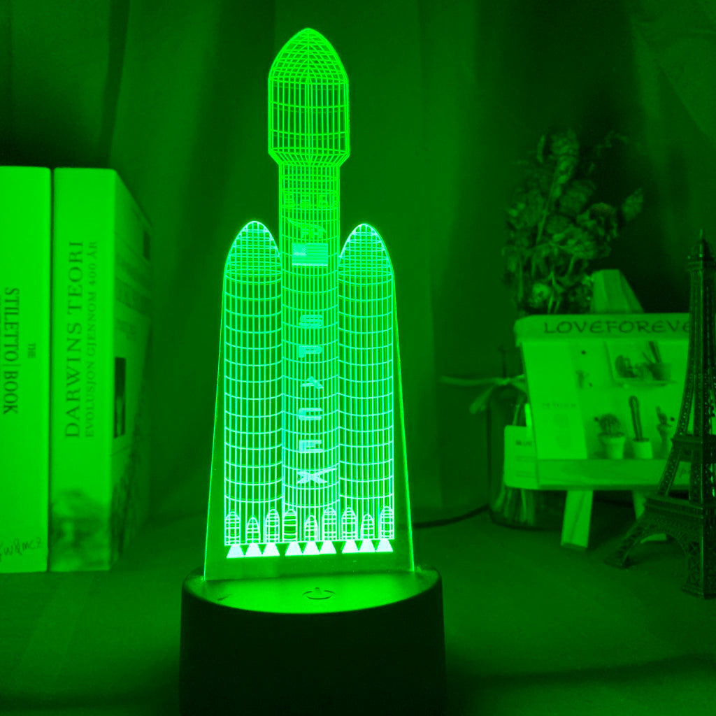 Rocketship 2.0 Nightlight iLightBox 3D™ Lamp