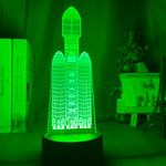 Rocketship 2.0 Nightlight iLightBox 3D™ Lamp
