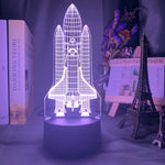 Rocketship Nightlight iLightBox 3D™ Lamp