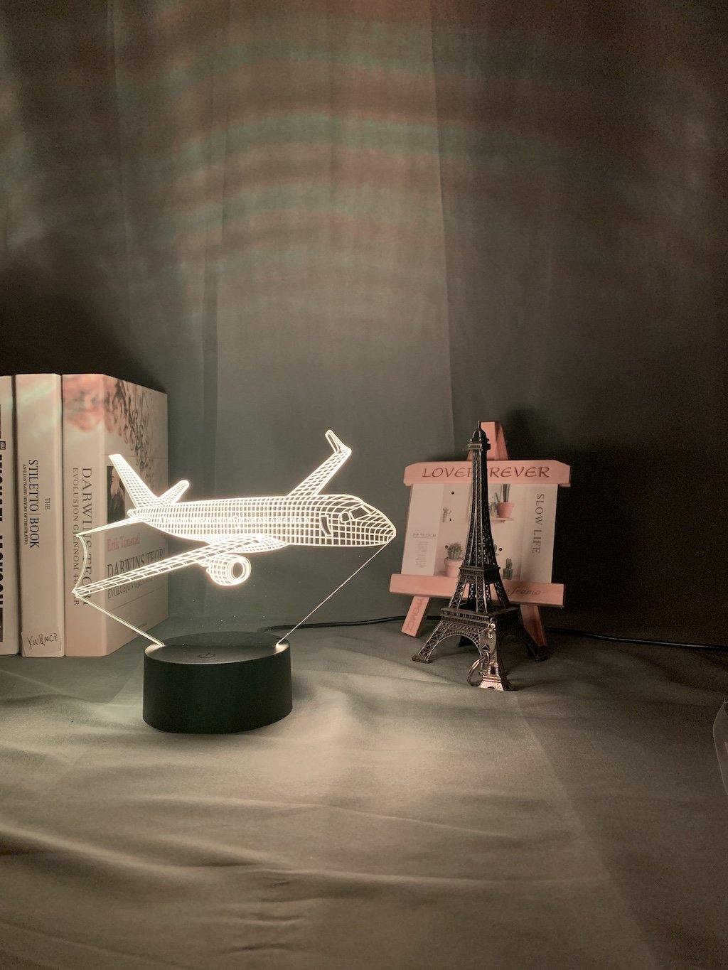 Airplane Nightlight iLightBox 3D™ Lamp - iLightBox 3D®