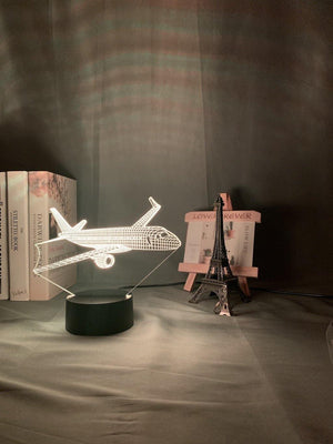 Airplane Nightlight iLightBox 3D™ Lamp - iLightBox 3D®