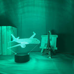 Airplane Nightlight iLightBox 3D™ Lamp - iLightBox 3D®