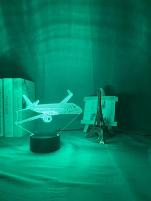 Airplane Nightlight iLightBox 3D™ Lamp - iLightBox 3D®