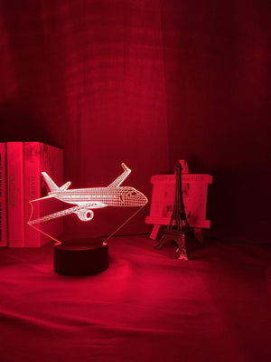 Airplane Nightlight iLightBox 3D™ Lamp - iLightBox 3D®