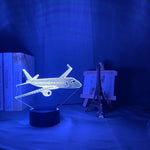 Airplane Nightlight iLightBox 3D™ Lamp - iLightBox 3D®
