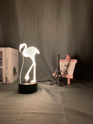 Flamingo Nightlight iLightBox 3D™ Lamp - iLightBox 3D®
