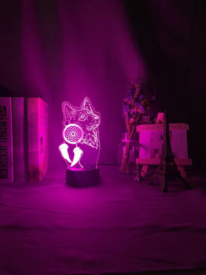 Dreamcatcher Wolf Nightlight iLightBox 3D™ Lamp - iLightBox 3D®