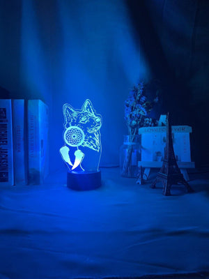 Dreamcatcher Wolf Nightlight iLightBox 3D™ Lamp - iLightBox 3D®