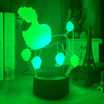 Poodle Doggy Nightlight iLightBox 3D™ Lamp