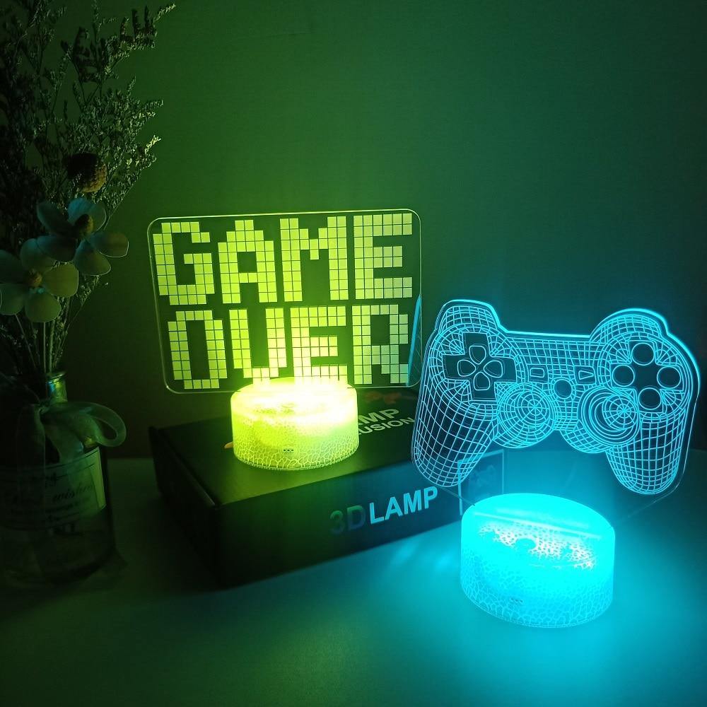 Game Over Nightlight iLightBox 3D™ Lamp - iLightBox 3D®