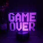 Game Over Nightlight iLightBox 3D™ Lamp - iLightBox 3D®