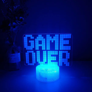 Game Over Nightlight iLightBox 3D™ Lamp - iLightBox 3D®
