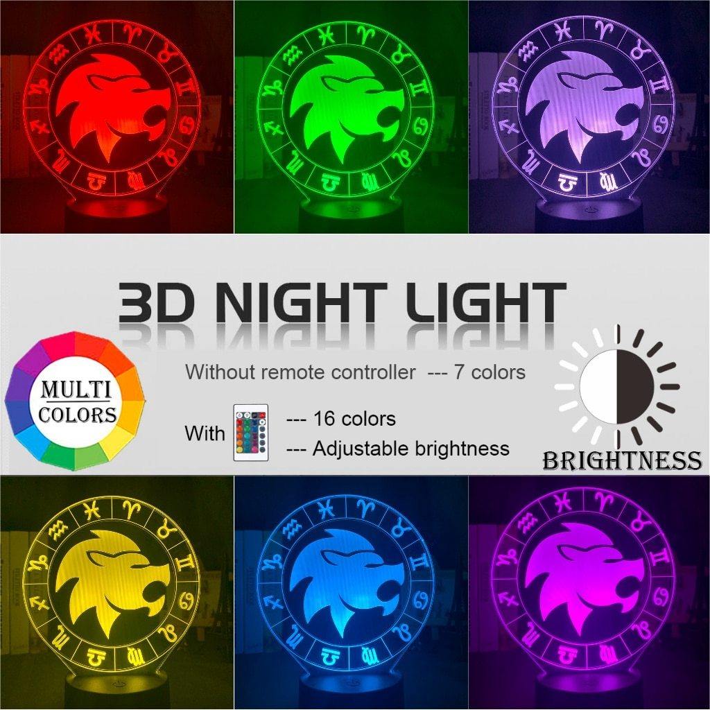 Leo Nightlight iLightBox 3D™ Lamp - iLightBox 3D®