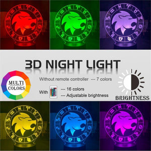 Leo Nightlight iLightBox 3D™ Lamp - iLightBox 3D®