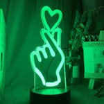 Heart Snap Nightlight iLightBox 3D™ Lamp - iLightBox 3D®