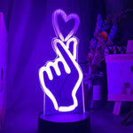 Heart Snap Nightlight iLightBox 3D™ Lamp - iLightBox 3D®