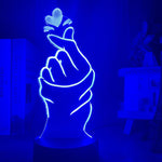 Hearts Snap Nightlight iLightBox 3D™ Lamp - iLightBox 3D®