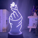 Hearts Snap Nightlight iLightBox 3D™ Lamp - iLightBox 3D®