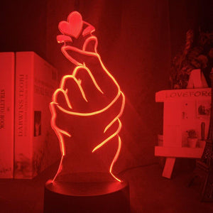 Hearts Snap Nightlight iLightBox 3D™ Lamp - iLightBox 3D®