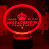 Moet & Chandon Nightlight iLightBox 3D™ Lamp