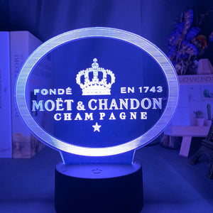 Moet & Chandon Nightlight iLightBox 3D™ Lamp