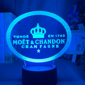 Moet & Chandon Nightlight iLightBox 3D™ Lamp