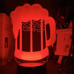 Beer Glass Nightlight iLightBox 3D™ Lamp - iLightBox 3D®
