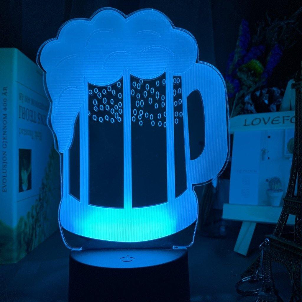 Beer Glass Nightlight iLightBox 3D™ Lamp - iLightBox 3D®