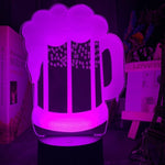 Beer Glass Nightlight iLightBox 3D™ Lamp - iLightBox 3D®