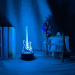 Guitar Nightlight iLightBox 3D™ Lamp - iLightBox 3D®