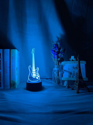 Guitar Nightlight iLightBox 3D™ Lamp - iLightBox 3D®